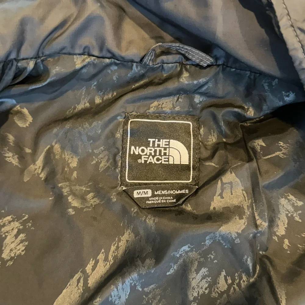 The‎ North Face Full Zip Puffer Jacket Grey Black Men's Size Large